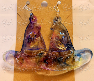 Witch Hat Earrings