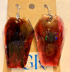 Coffin Earrings