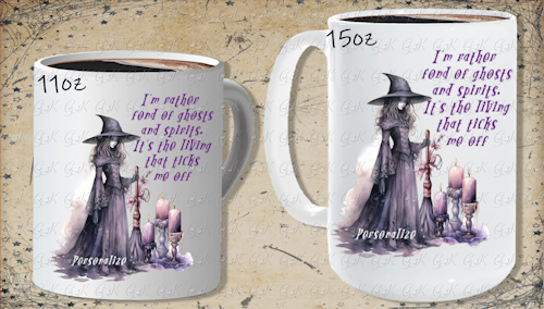 Coffee Mugs, I'm Rather Fond Of Ghosts...