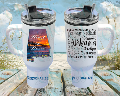 40oz Stainless Steel Tumbler, States