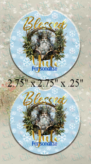 Coaster Set, Blessed Yule King