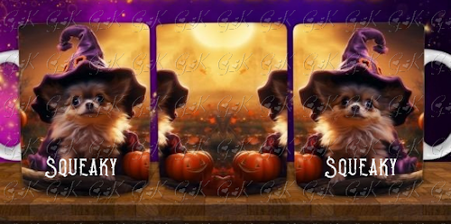 Coffee Mugs, Halloween Dogs Full Wrap