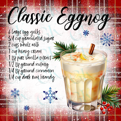 Coaster Set, Holiday Drink Recipes