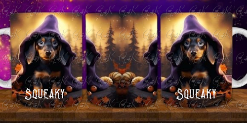 Coffee Mugs, Halloween Dogs Full Wrap