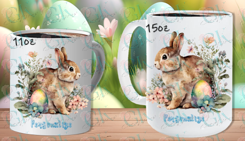 Coffee Mugs, Easter Bunny