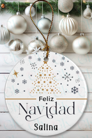 Ornament, Feliz Navidad Tree