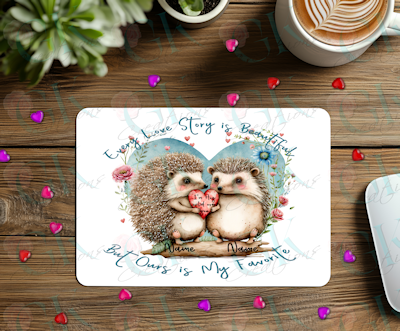 Mouse Pads, Hedgehog Love