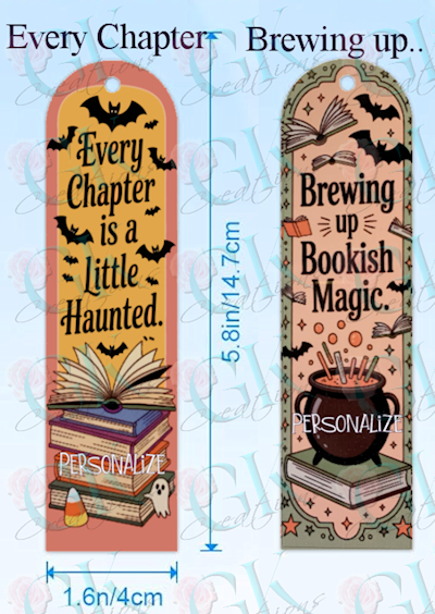 Bookmarks, Spooky Halloween With Text