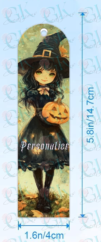 Bookmarks, Witch With Pumpkin