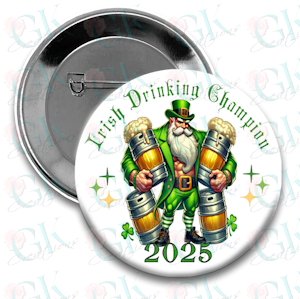 Irish Drinking Team Magnet or Pinback Button