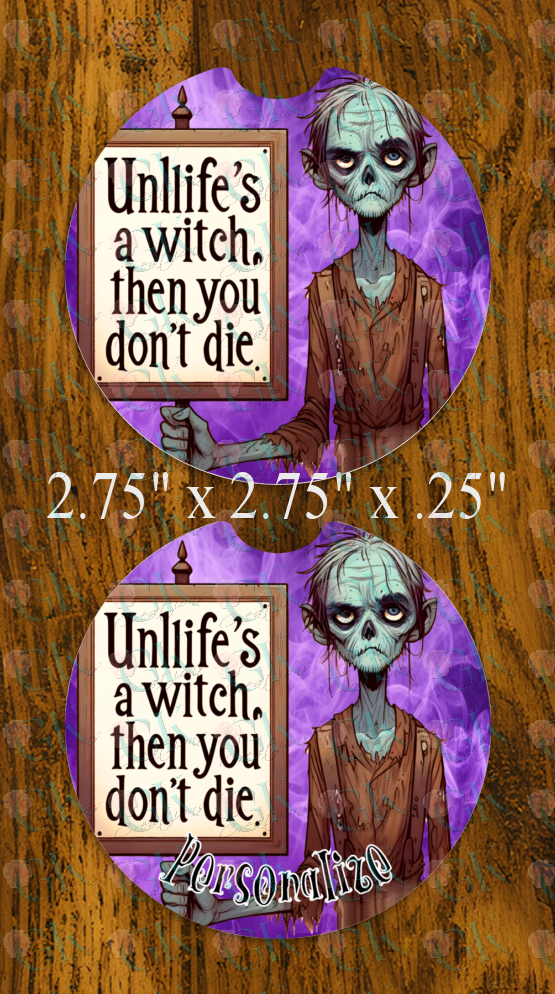 Coaster Set, Unlife's A Witch...