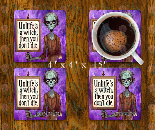 Coaster Set, Unlife's A Witch...
