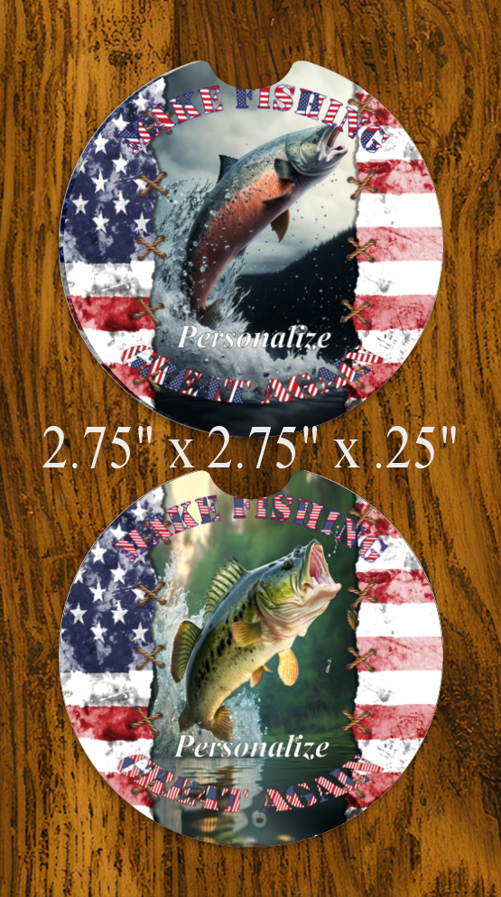 Coaster Set, Make Fishing Great Again