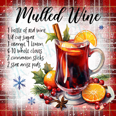 Coaster Set, Holiday Drink Recipes