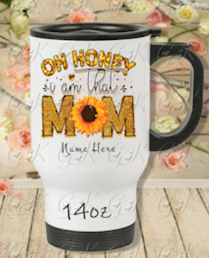 Travel Mugs With Handle, Oh Honey...