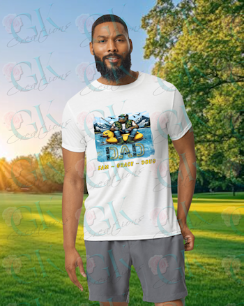 Polyester T-Shirt, Sasquatch, Dad Man Myth Legend