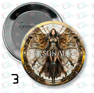 Steampunk Angels Magnet or Pinback Button