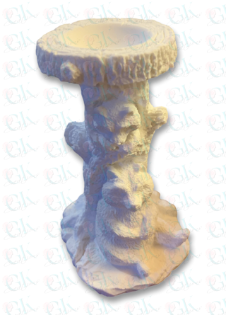 Tree Stump Mother Child Bear Holder