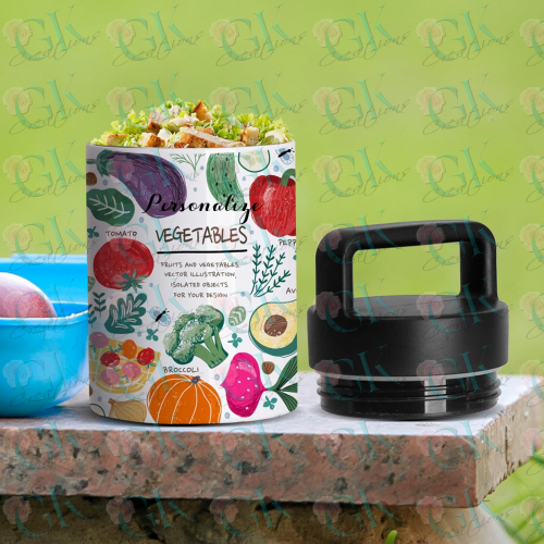 Insulated Food Jar 13oz. Veggy Mix