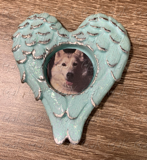 Winged Heart Resin Magnet