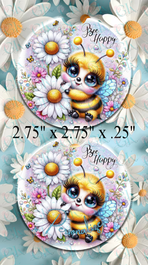 Coaster Set, Bee Happy