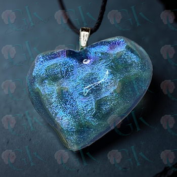 Water Ripple Heart Pendant