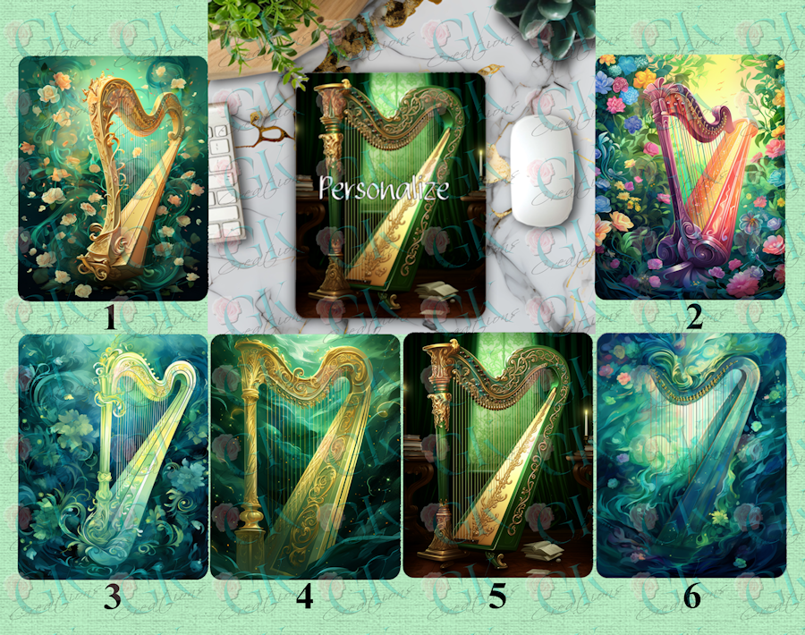 Mouse Pads, Celtic Harp