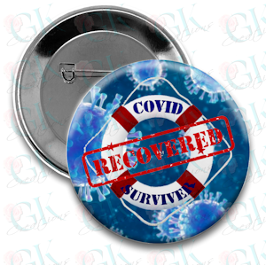 COVID Survivor 01 Magnet or Pin