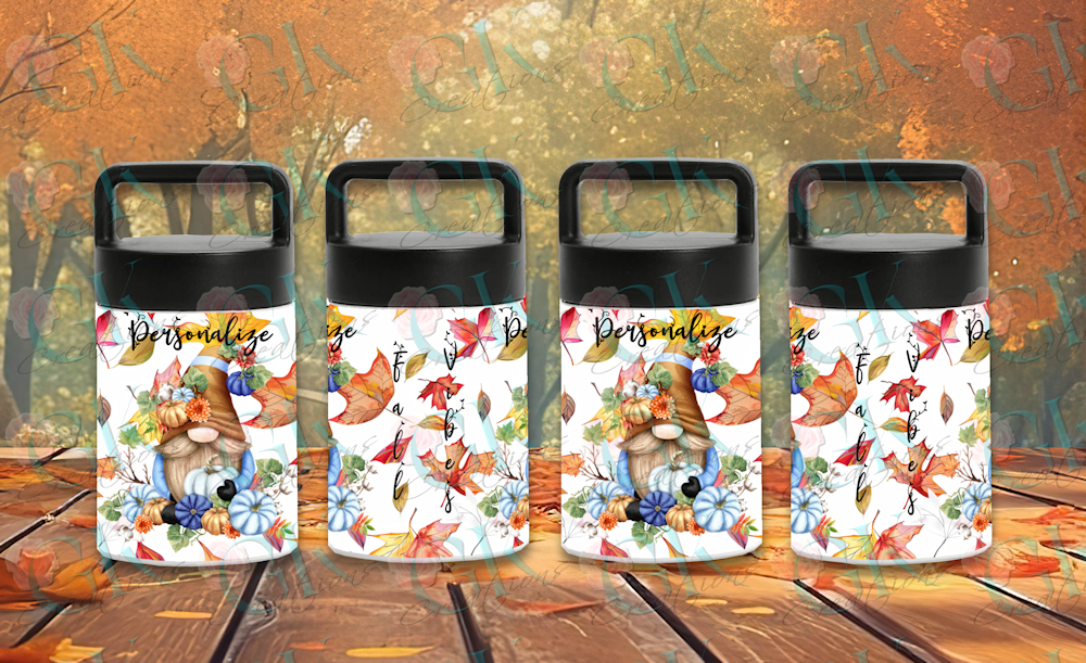 Insulated Food Jar 13oz. Fall Vibes Gnome