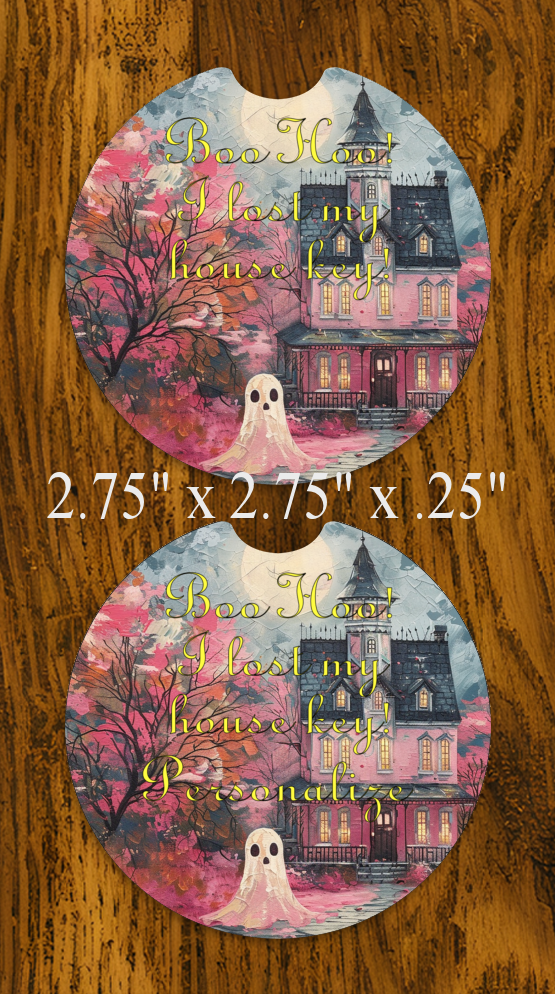 Coaster Set, Ghost Oil Painting 1