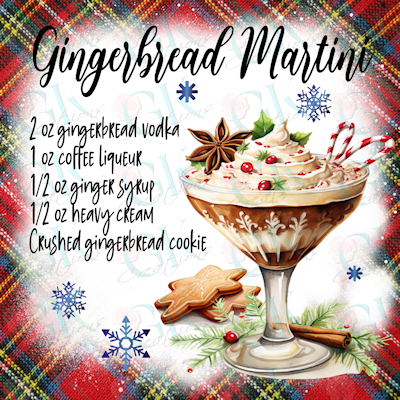 Coaster Set, Holiday Drink Recipes