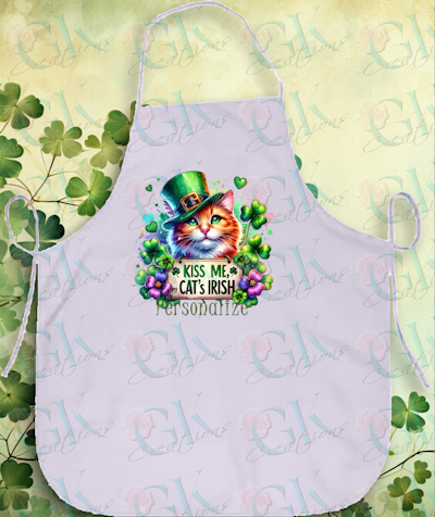 Apron, Kiss Me My Cats Irish