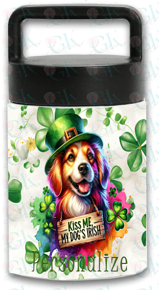 Insulated Food Jar 13oz. Kiss Me My Dog's Irish