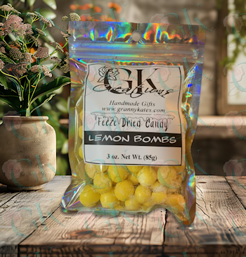 Freeze Dried Candy, Lemon Bombs