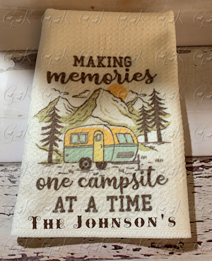 Waffle Weave Kitchen Towels, Making Memories...