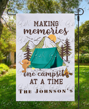 Garden Flags, Making Memories One Camp2...