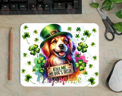 Mouse Pads, Kiss Me My Dog is Irish