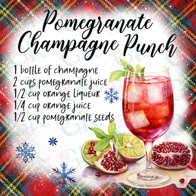 Coaster Set, Holiday Drink Recipes