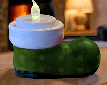 Santa's Boot T-Light Holder