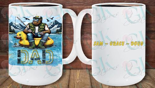 Coffee Mugs, Sasquatch Dad Man Myth Legend