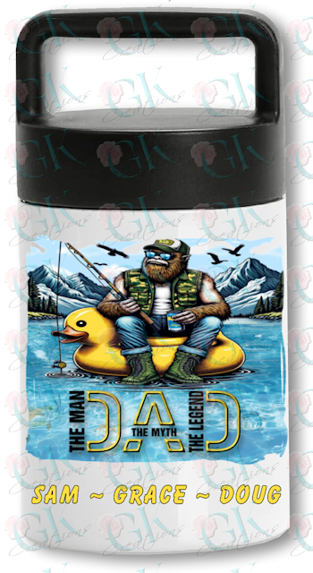 Insulated Food Jar 13oz. Sasquatch Dad Man Myth Legend