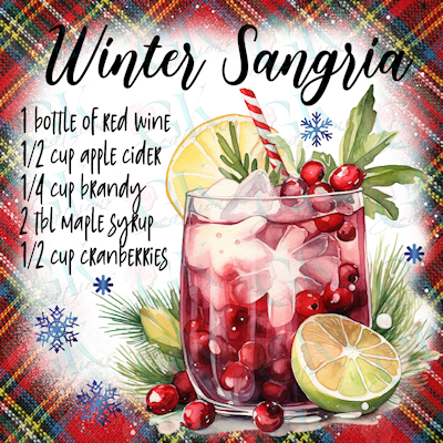 Coaster Set, Holiday Drink Recipes