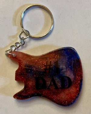 Guitar Body Keychain