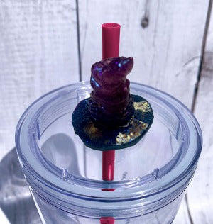 Witch Hat Straw Charm