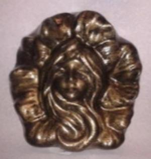 Fairy Face Plaque Bronzed