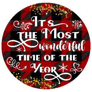Ornament, Christmas Plaid