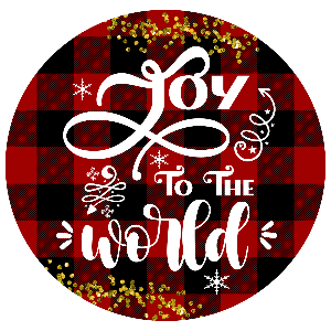 Ornament, Christmas Plaid