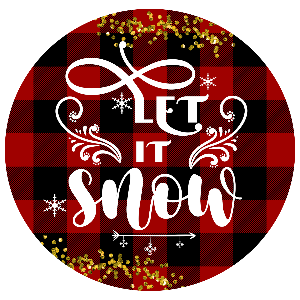 Ornament, Christmas Plaid