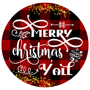 Ornament, Christmas Plaid