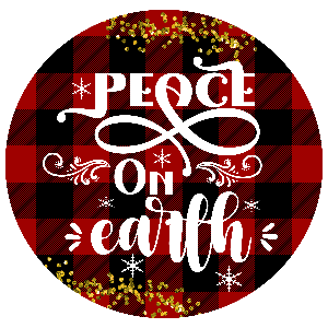 Ornament, Christmas Plaid